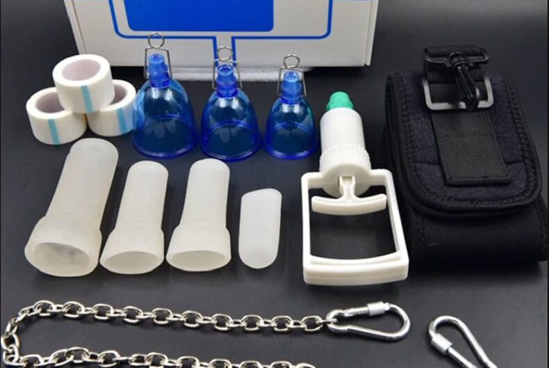 Empty sinking of the penis